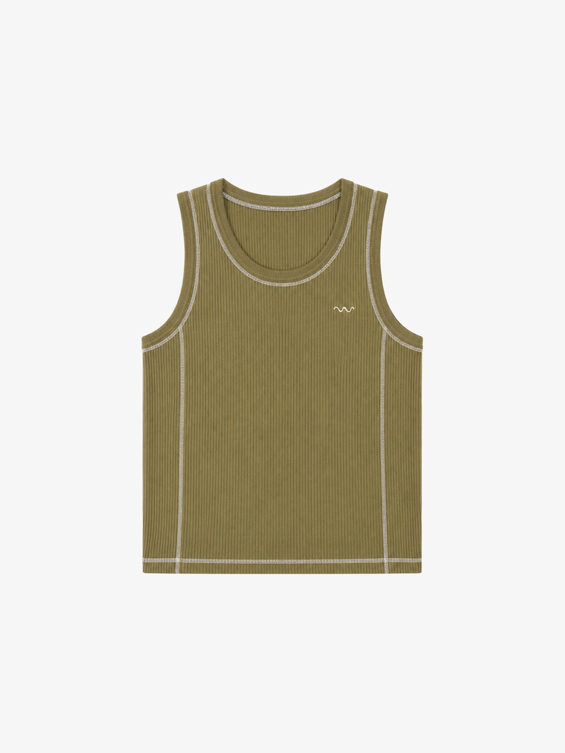 Nuru Rib Tank Khaki