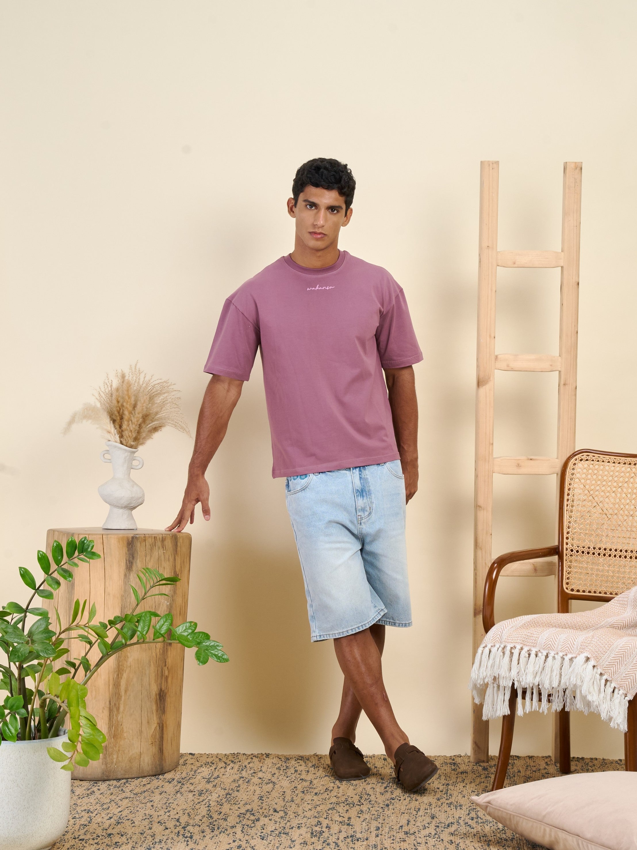 Only Wave Tee Dusty Rose