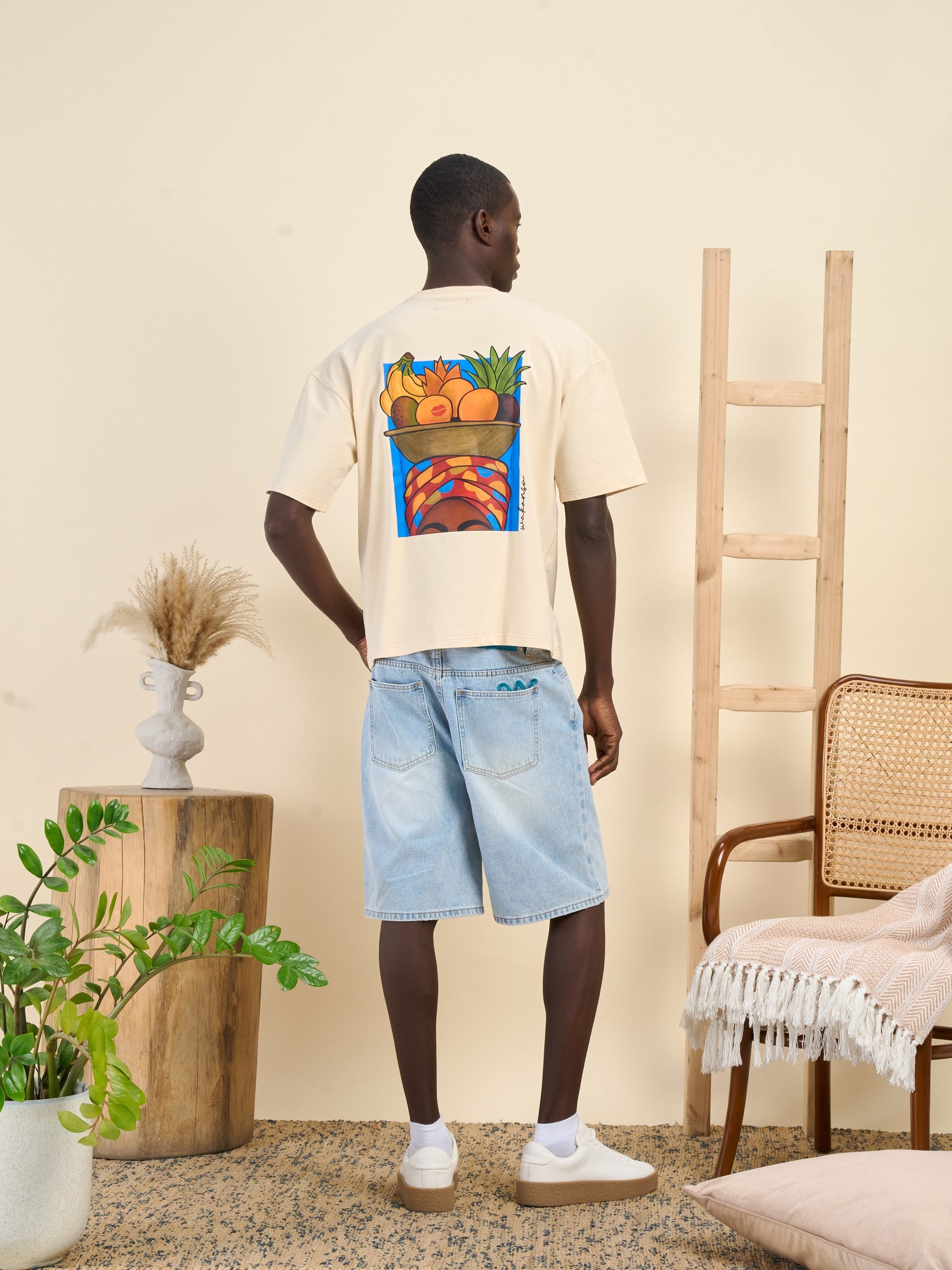 Bious Wakansu Tee Beige