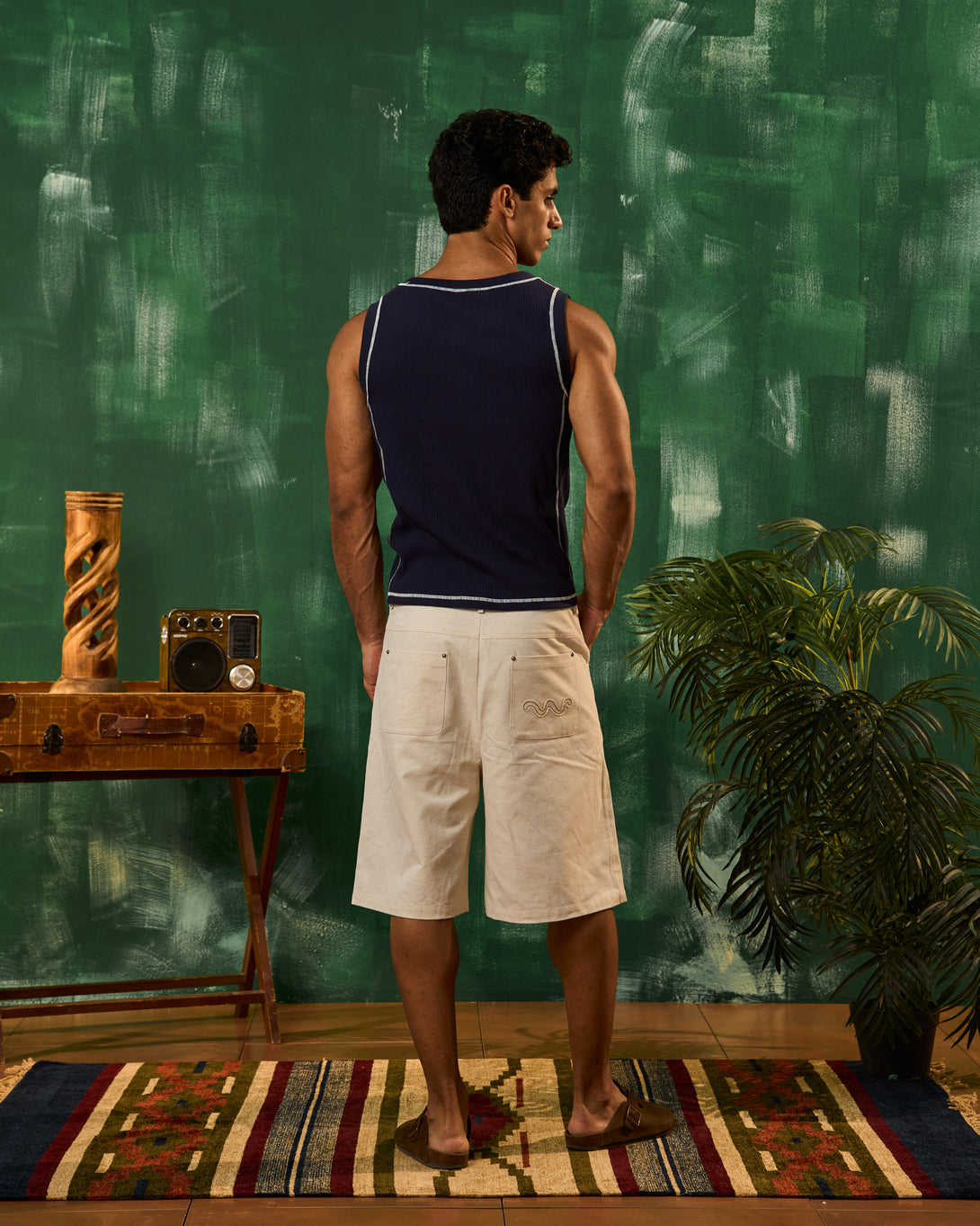Nuru Rib Tank Navy