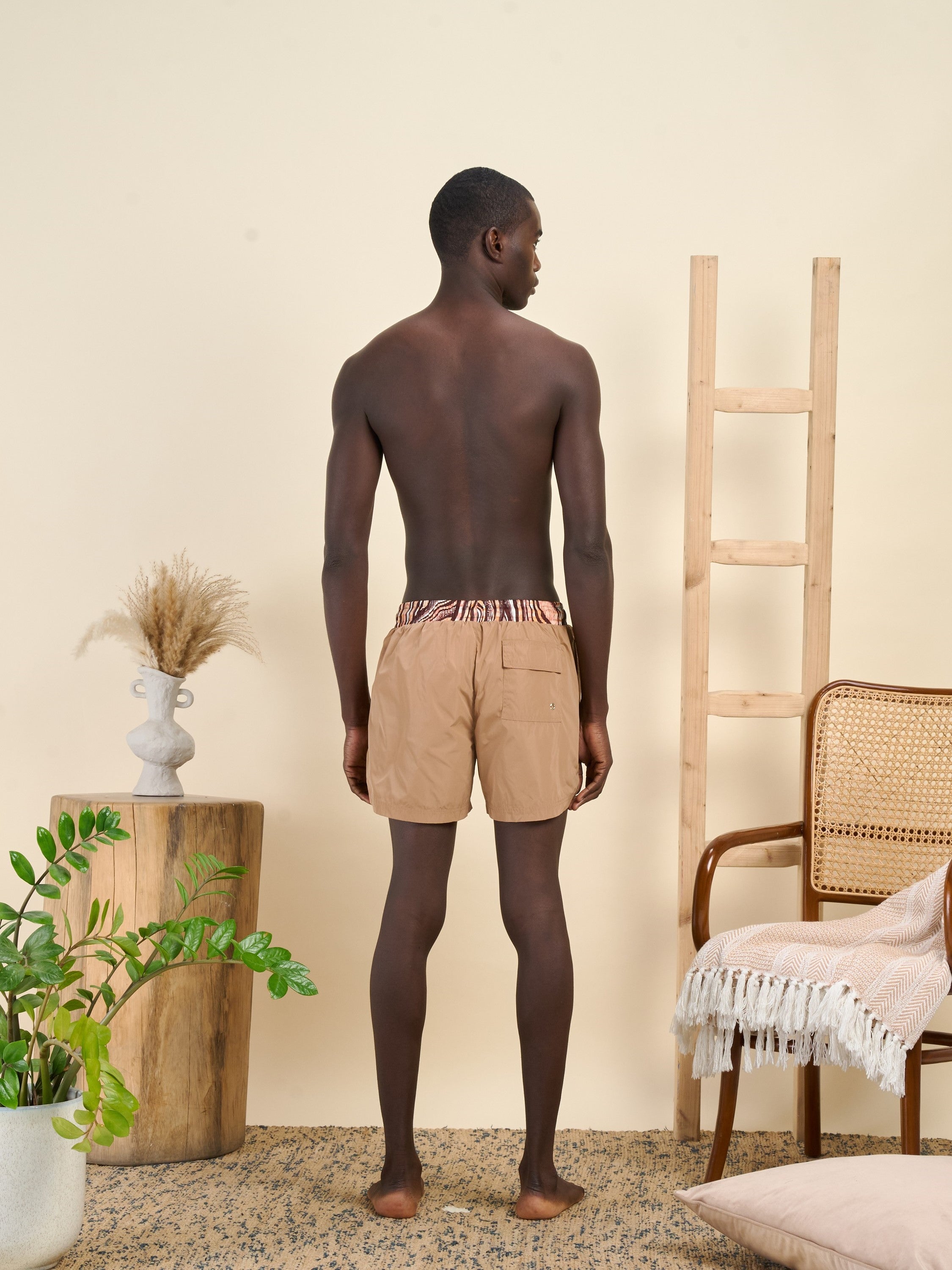 Wax Swimshort Camel