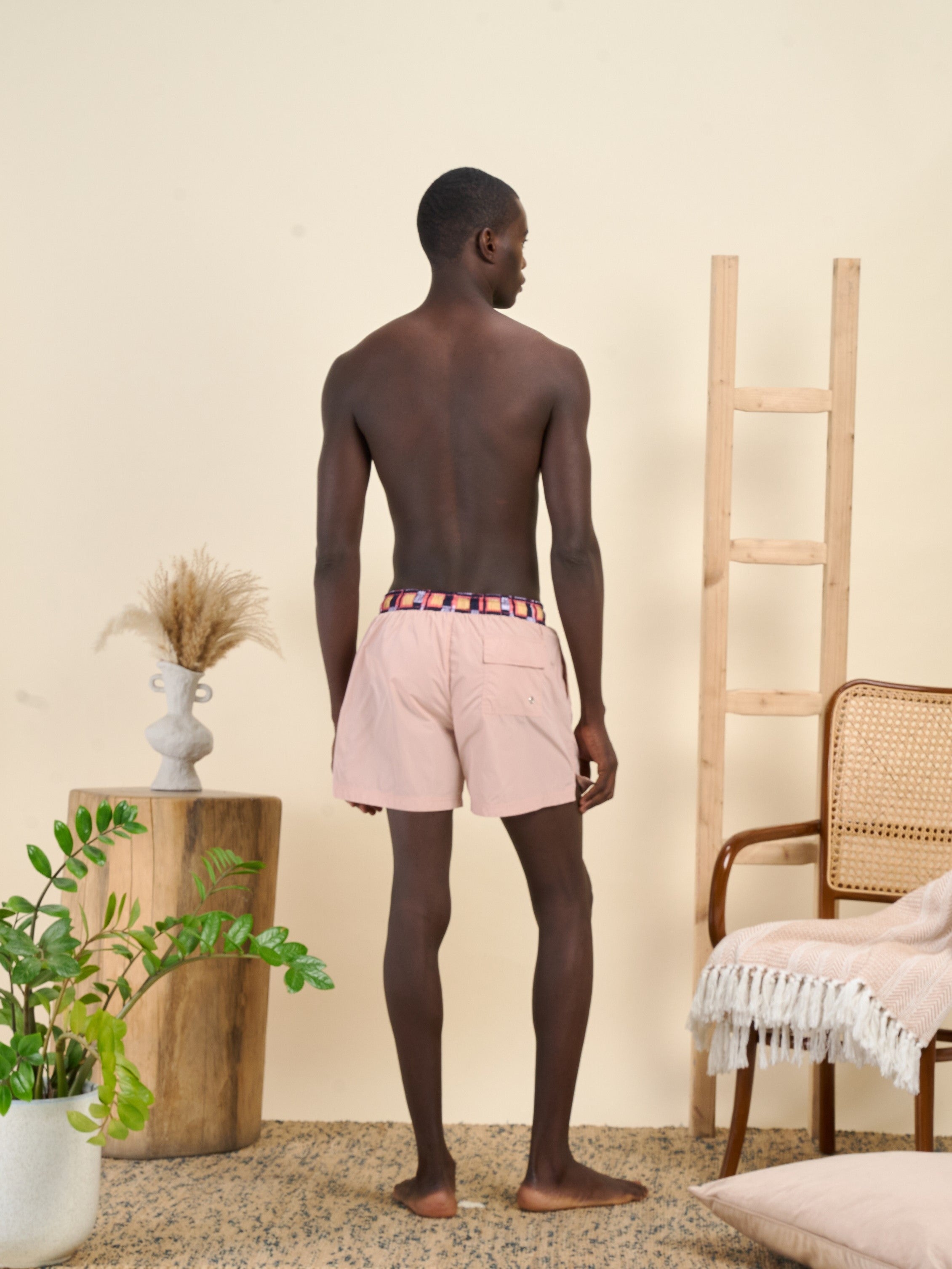 Wax Swimshort Pink Blush