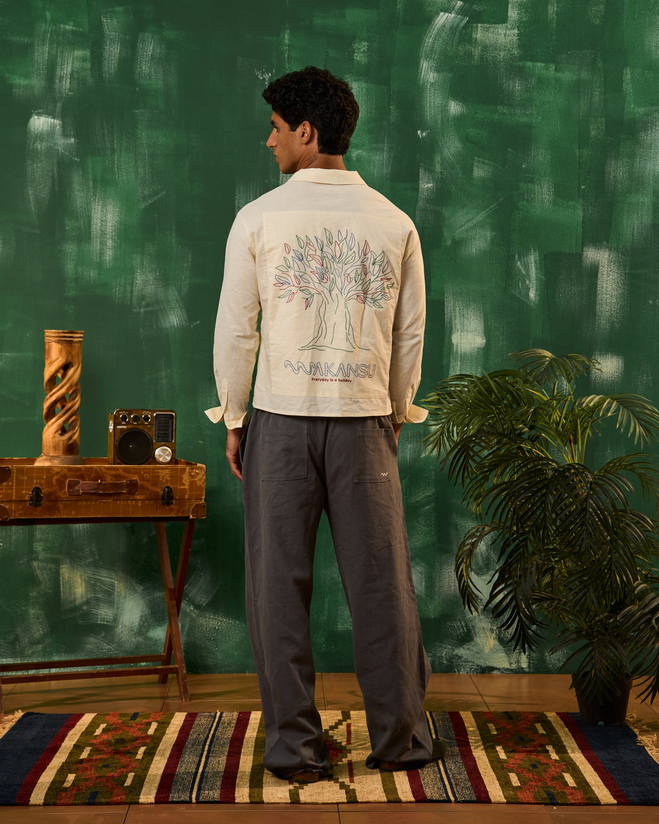Pantalon safari gris
