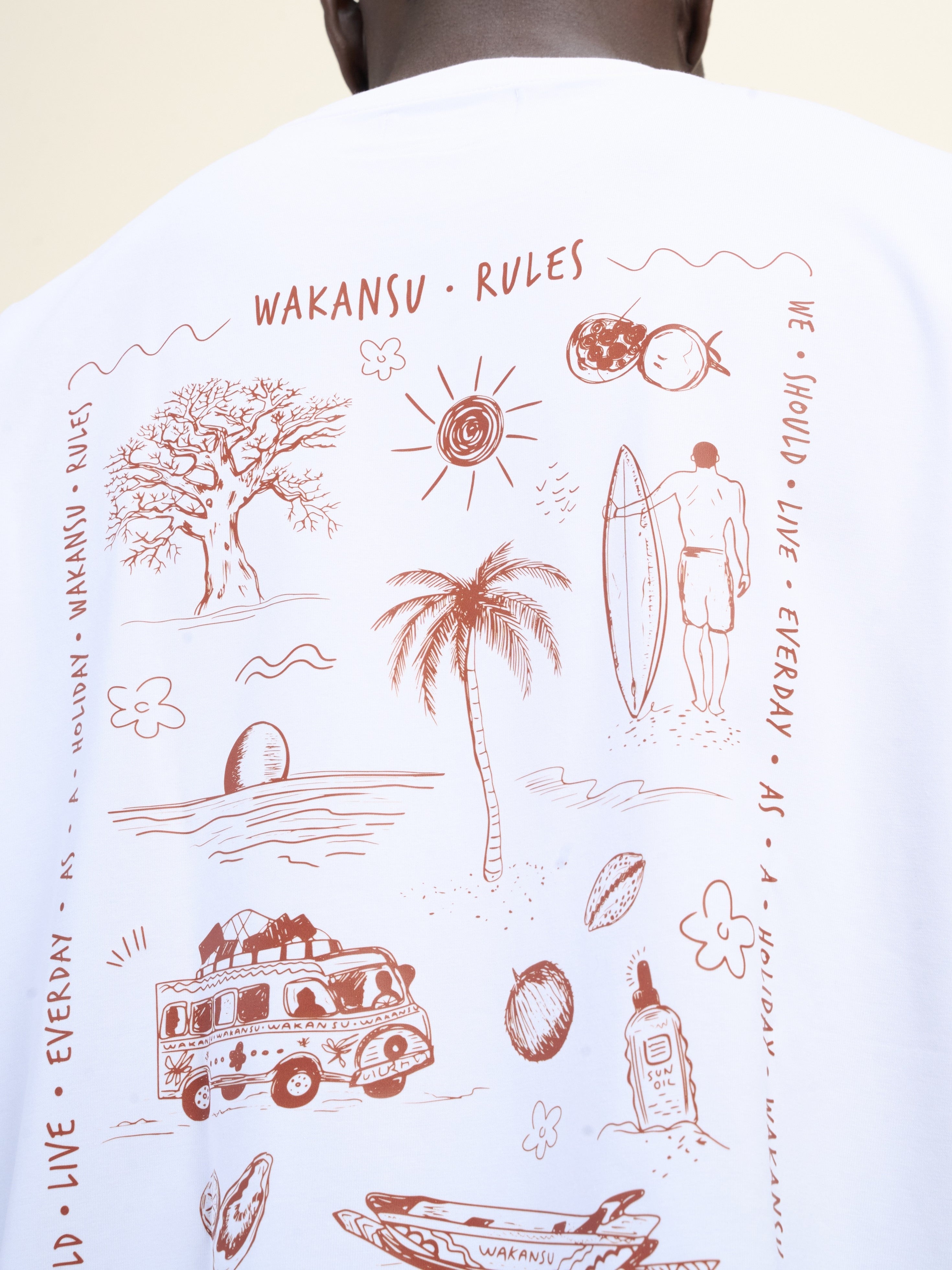 Wakansu Rules Tee White