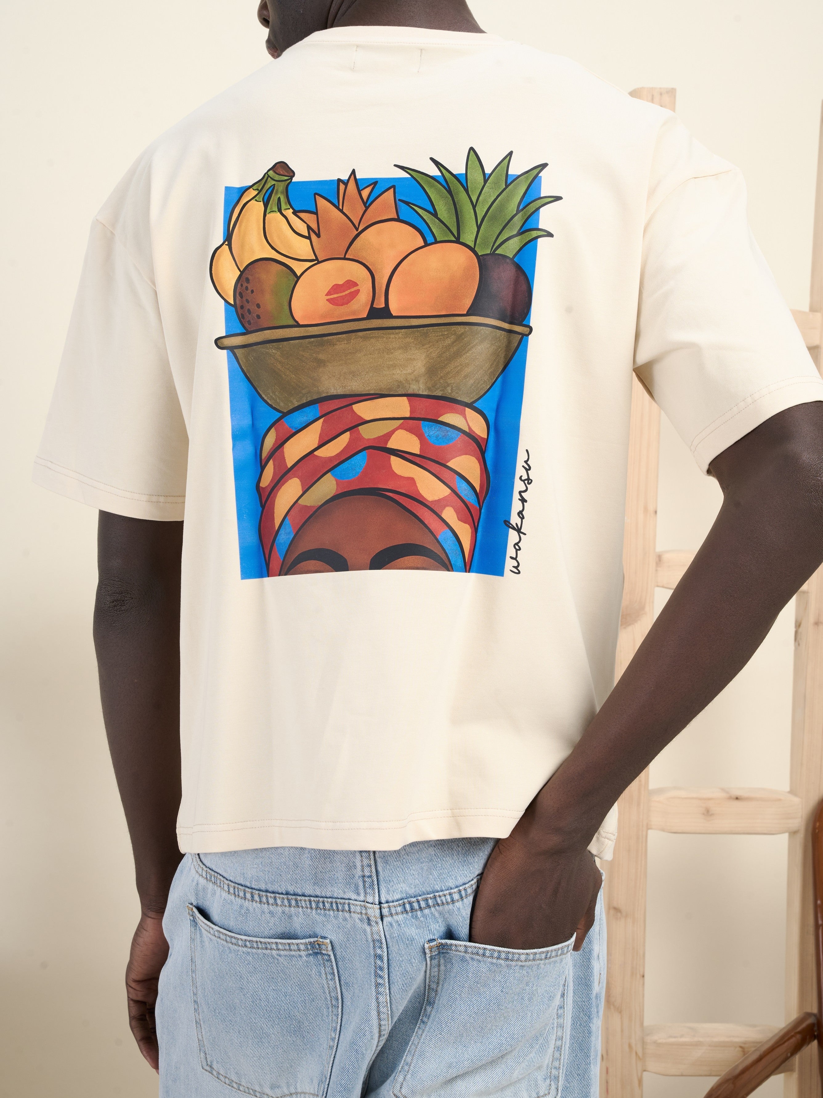Bious Wakansu Tee Beige