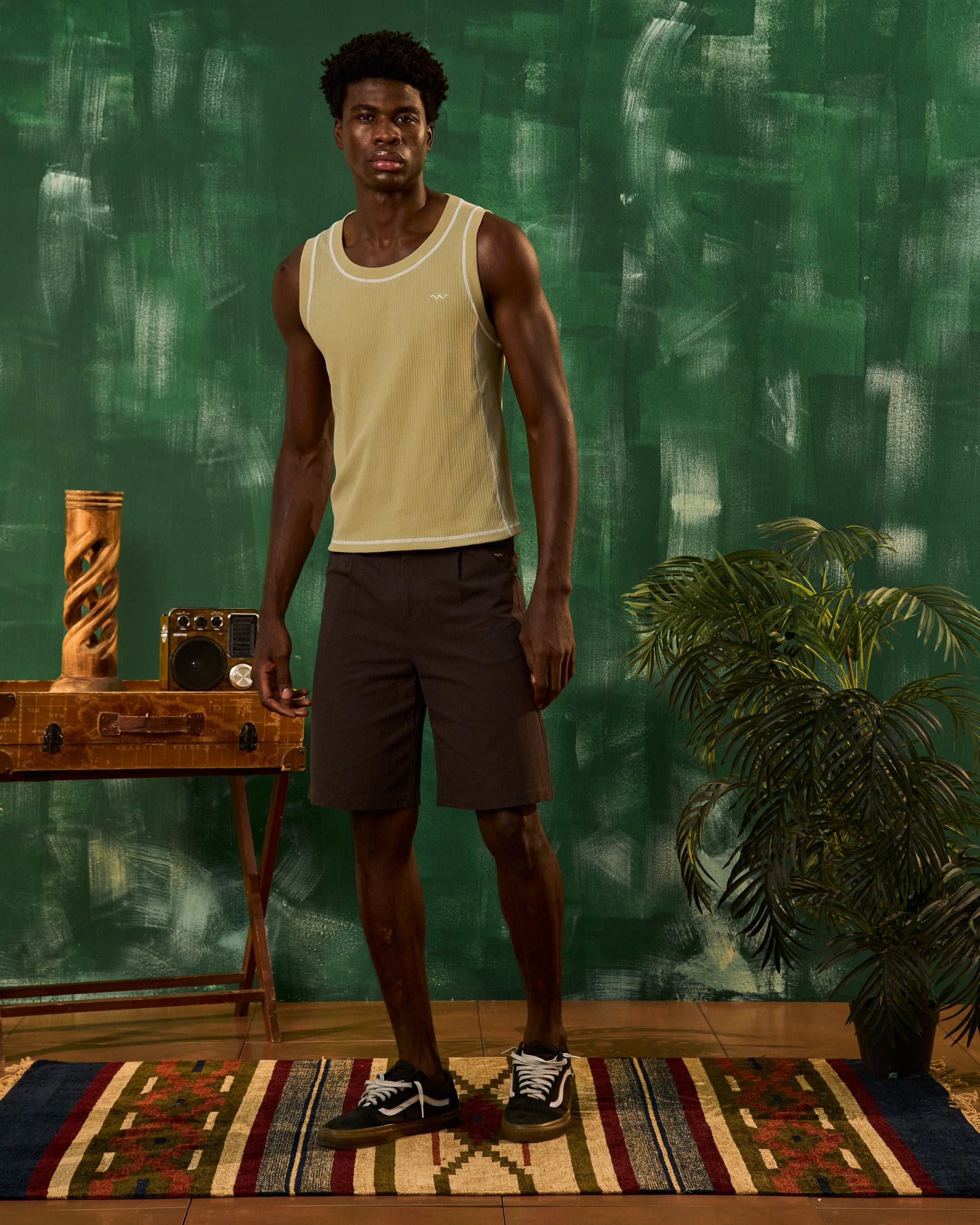 Débardeur Nuru Rib Kaki