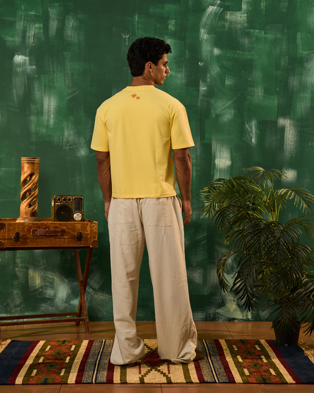 T-shirt Lézard Jaune