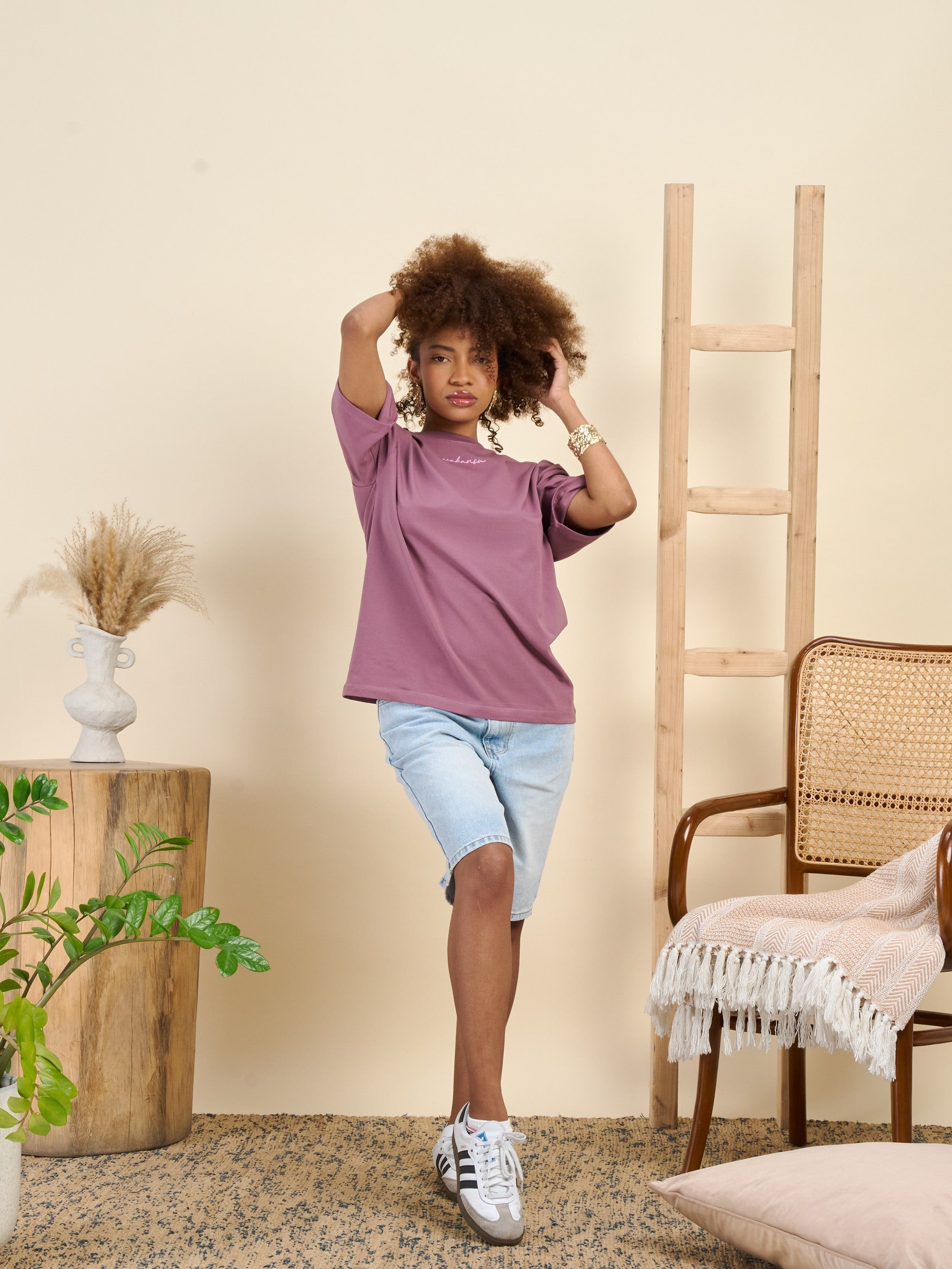 Only Wave Tee Dusty Rose