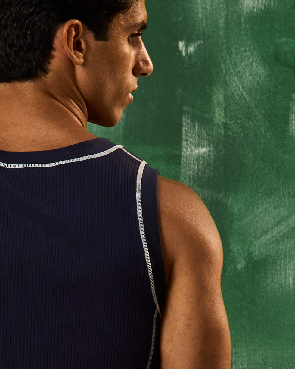 Nuru Rib Tank Navy