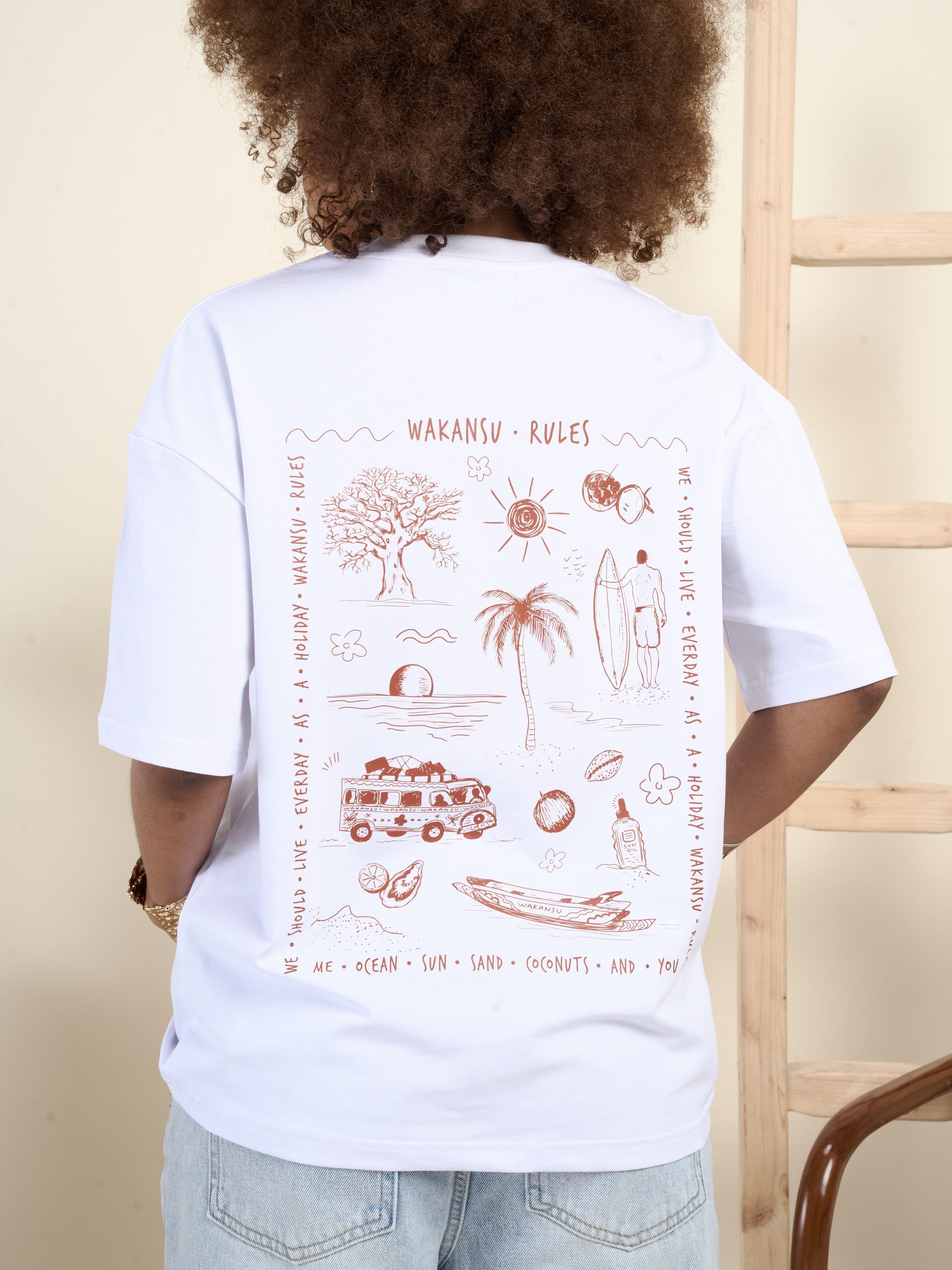 Wakansu Rules Tee White