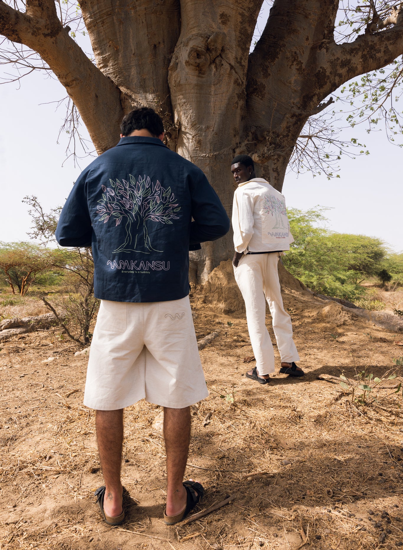 Baobab Linen Shirt Navy