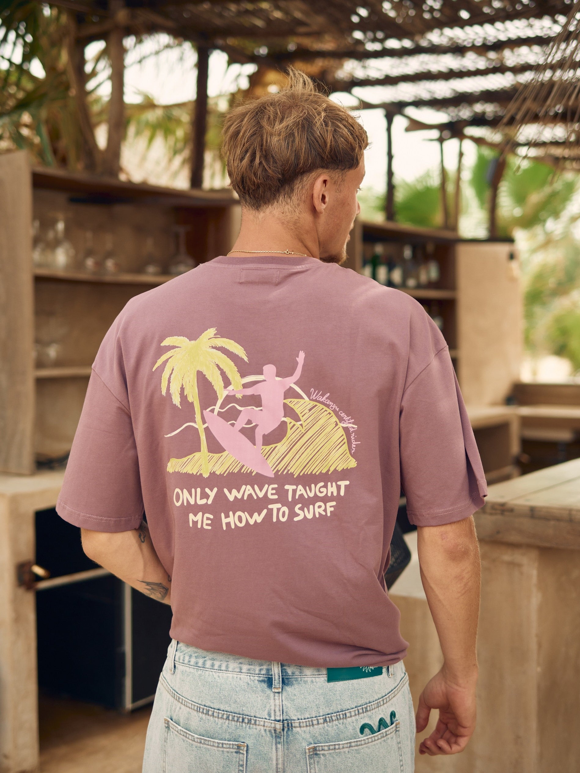 Only Wave Tee Dusty Rose